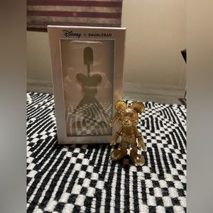 Gold Mickey baublebar keychain brand new